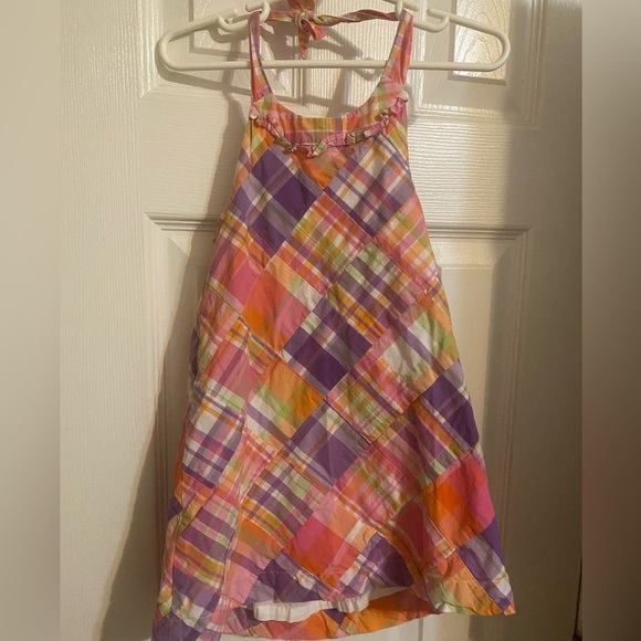 Janie and Jack Patchwork Madras Dress - Picture 1 of 7